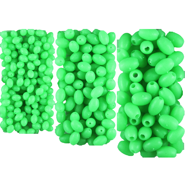 Soft Oval Lumo Beads - Green