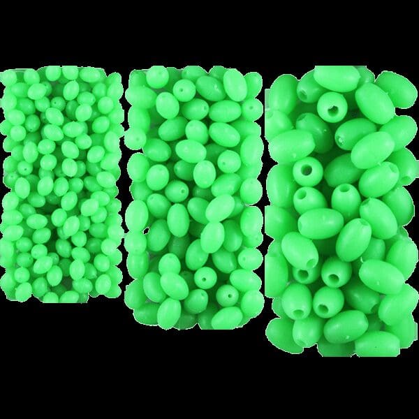 Soft Oval Lumo Beads - Green
